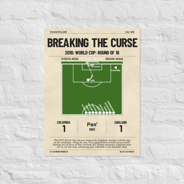 Greatest England National Team Goals Poster: Breaking the Curse (2018)