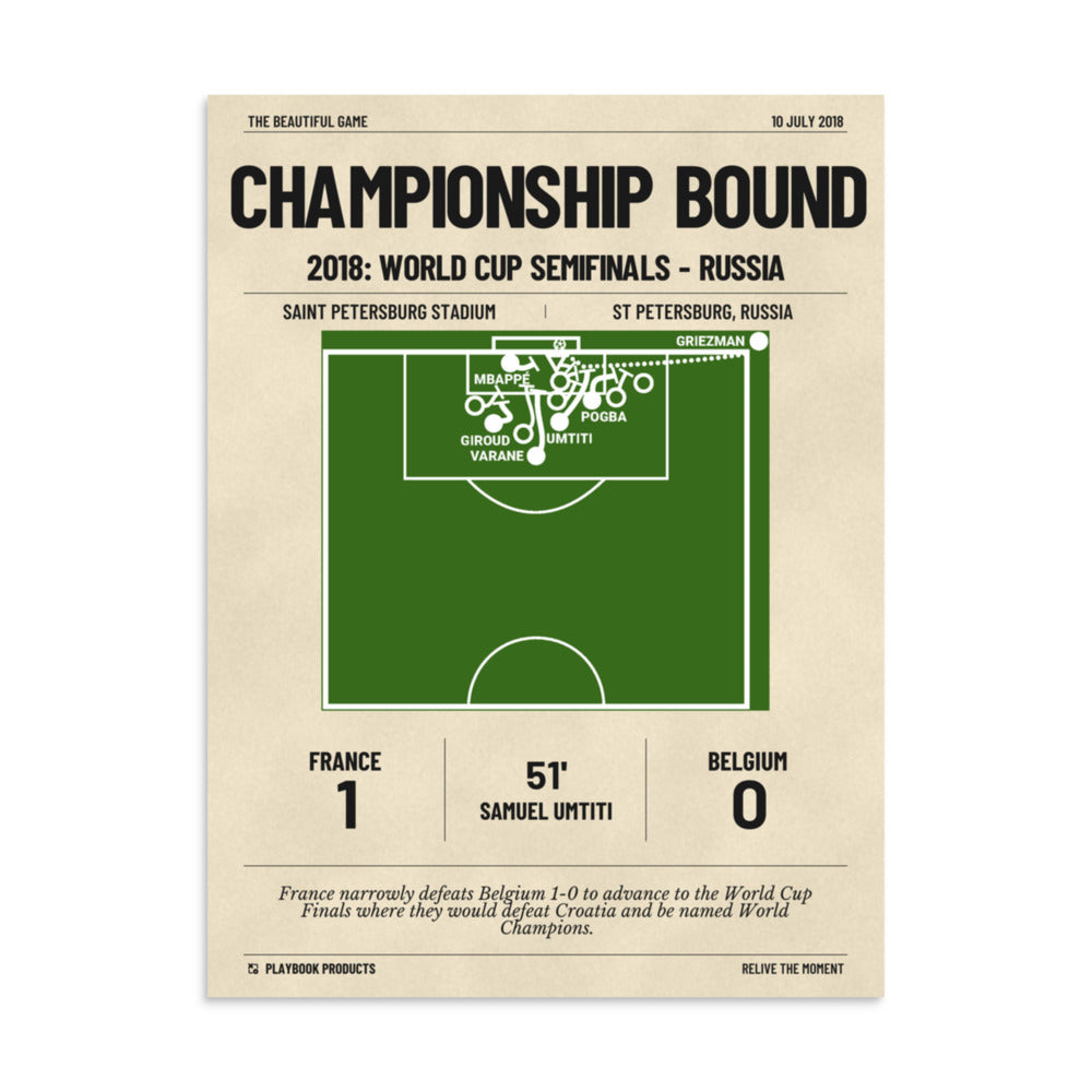 Greatest France National Team Goals Poster: Championship bound (2018)