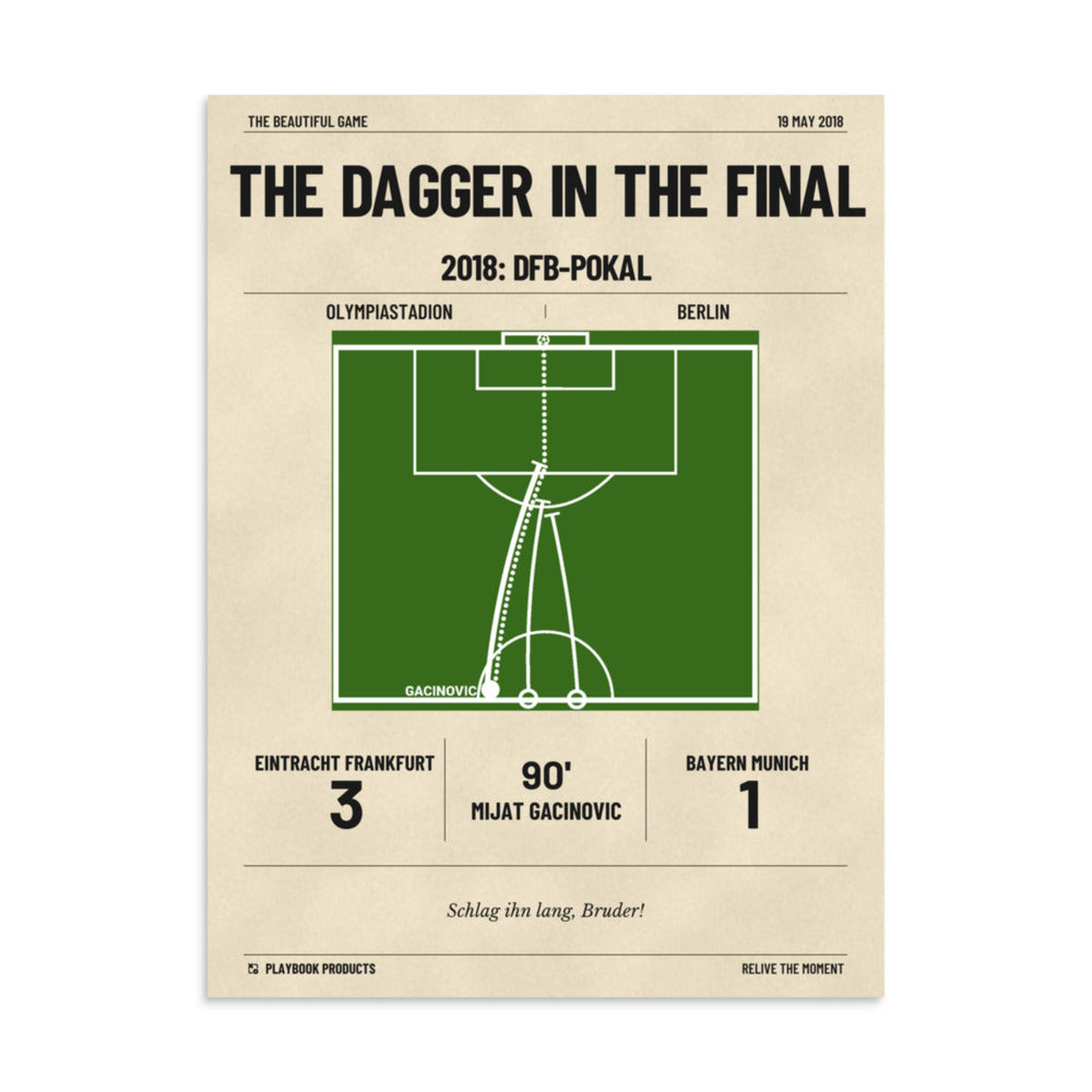 Greatest Frankfurt Goals Poster: The dagger in the final (2018)