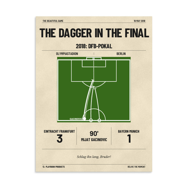 Greatest Frankfurt Goals Poster: The dagger in the final (2018)