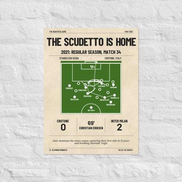 Greatest Inter Milan Goals Poster: The Scudetto is home (2021)