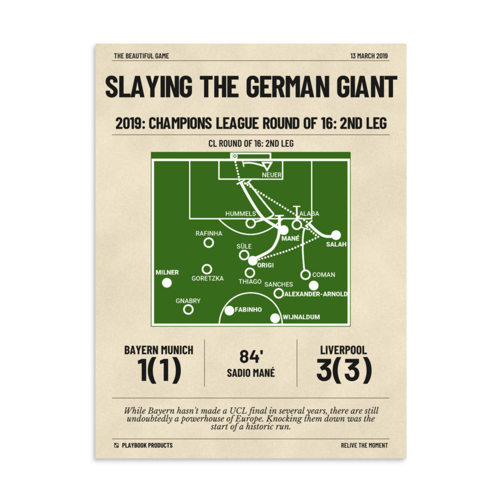 Greatest Liverpool Goals Poster: Slaying the German giant (2019)