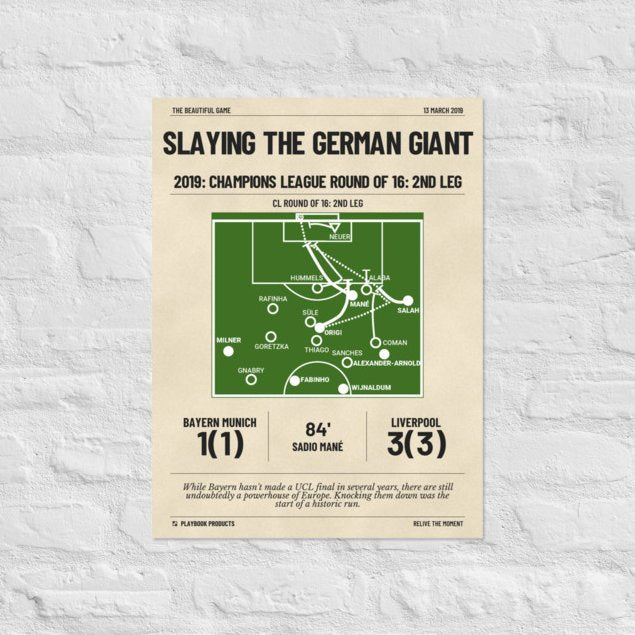Greatest Liverpool Goals Poster: Slaying the German giant (2019)