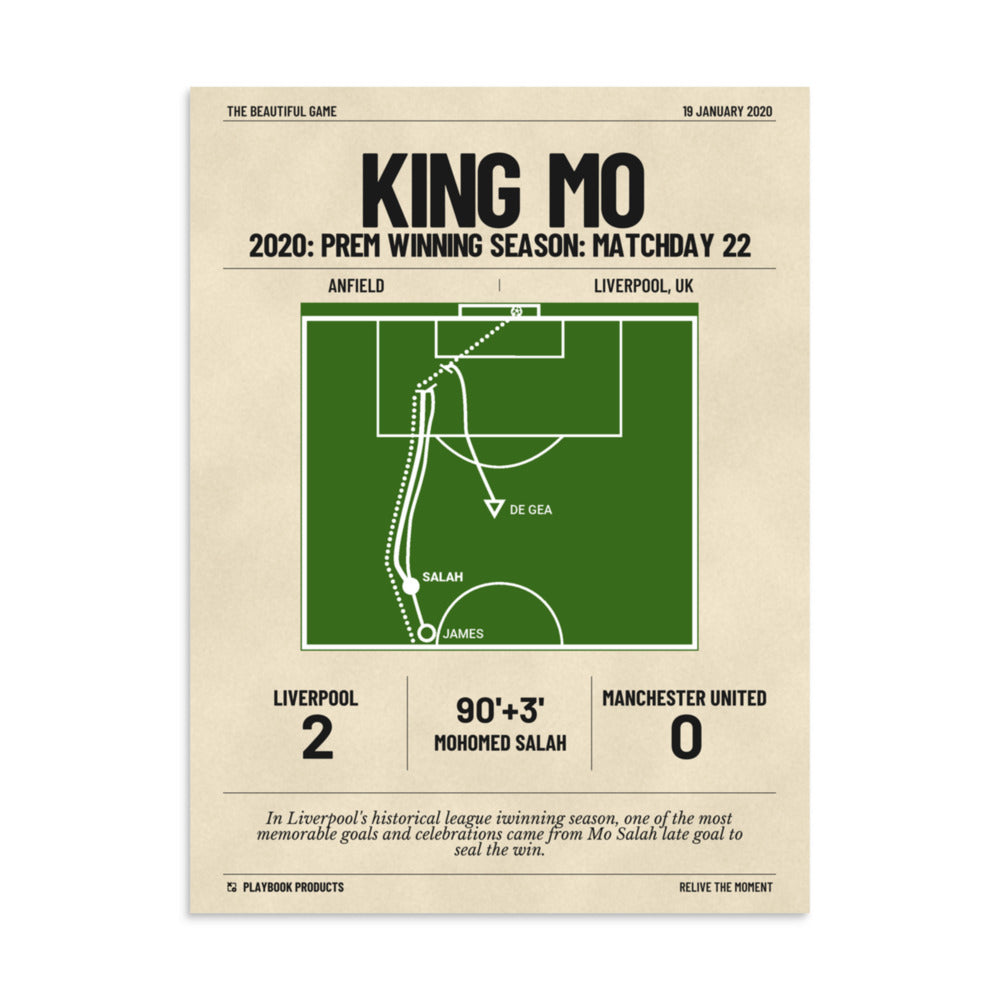 Greatest Liverpool Goals Poster: King Mo (2020)