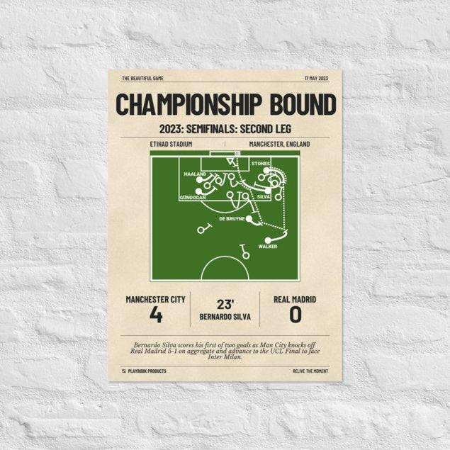 Greatest Manchester City Goals Poster: Championship bound (2023)