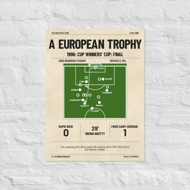 Greatest Paris Saint-Germain Goals Poster: A European Trophy (1996)