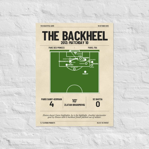 Greatest Paris Saint-Germain Goals Poster: The Backheel (2013)