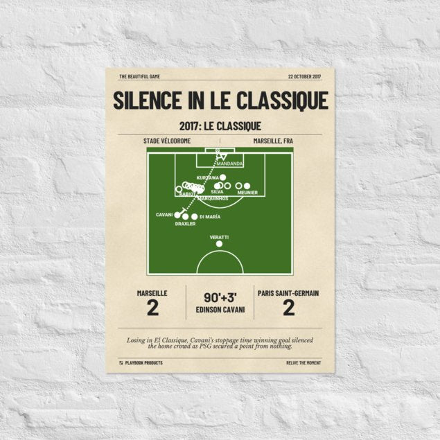 Greatest Paris Saint-Germain Goals Poster: Silence in Le Classique (2017)