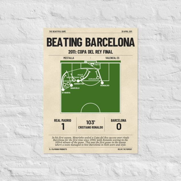 Greatest Real Madrid Goals Poster: Beating Barcelona (2011)