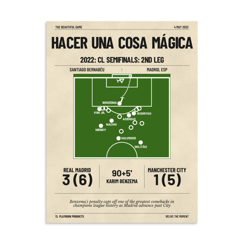 Greatest Real Madrid Goals Poster: Hacer una cosa mágica (2022)