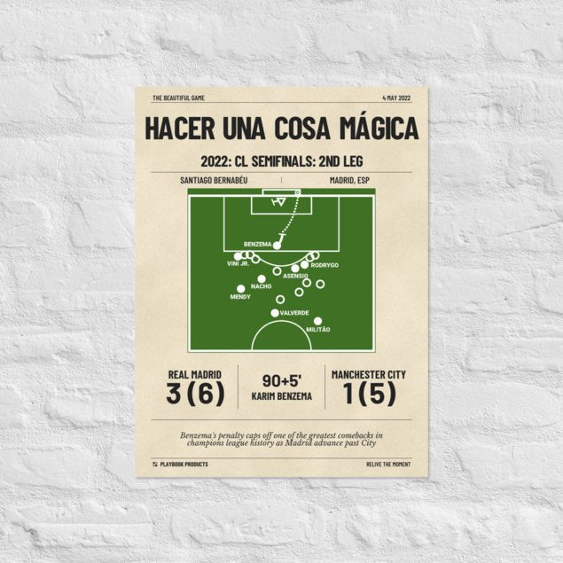 Greatest Real Madrid Goals Poster: Hacer una cosa mágica (2022)