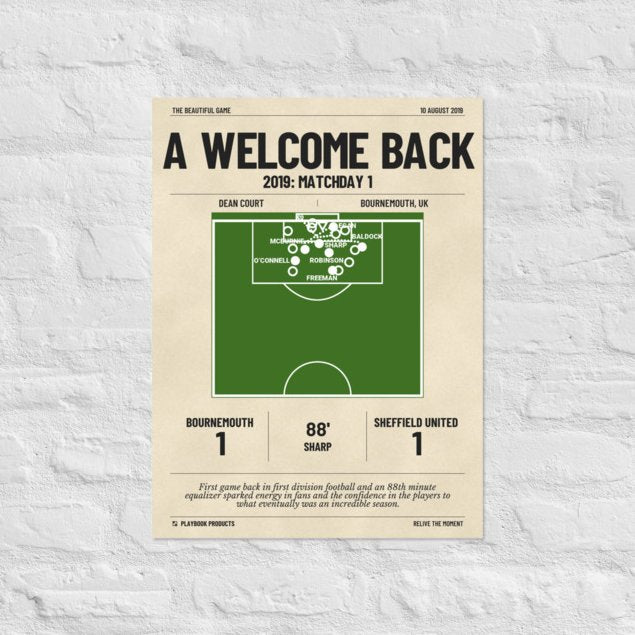 Greatest Sheffield United Goals Poster: A welcome back (2019)