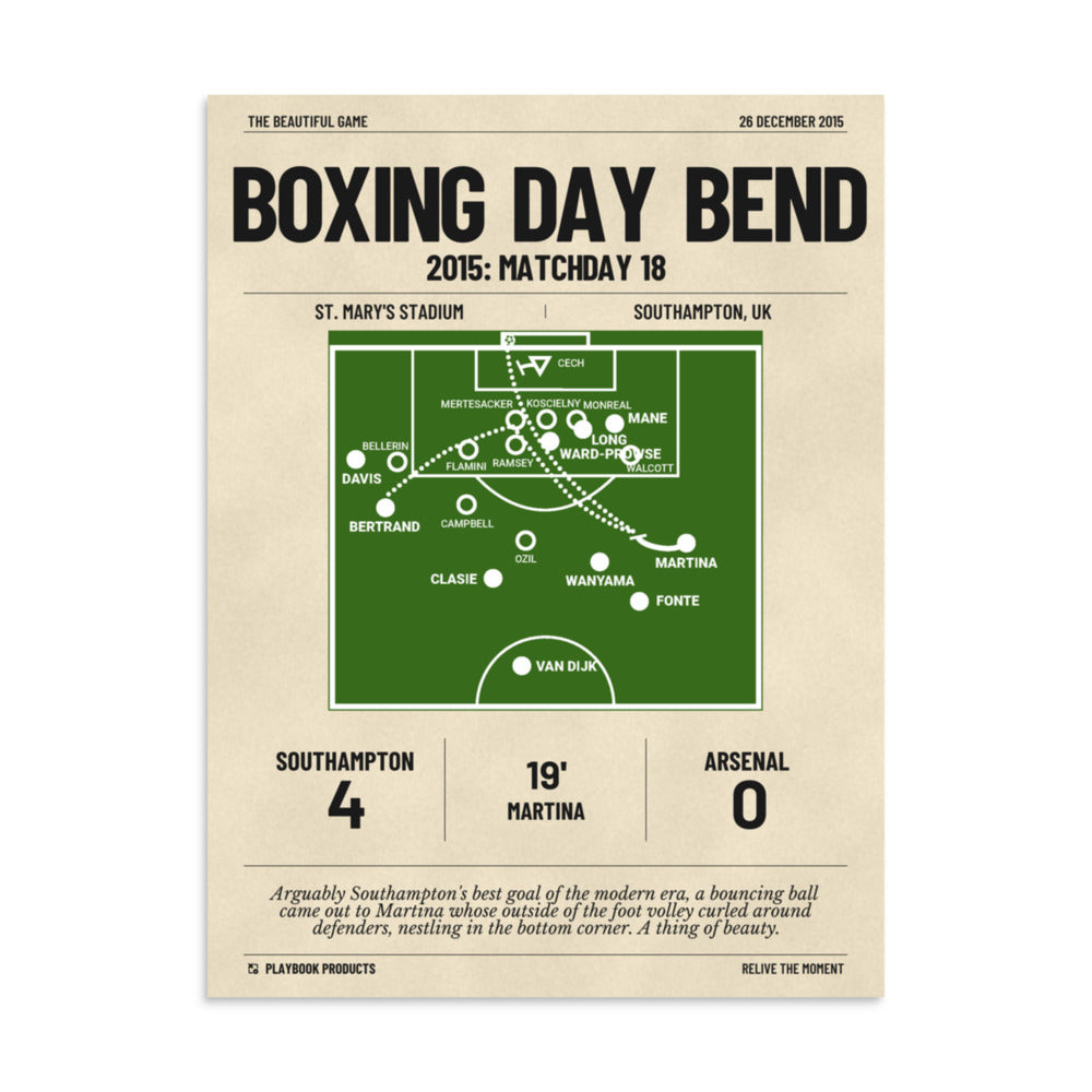Greatest Southampton Goals Poster: Boxing Day Bend (2015)