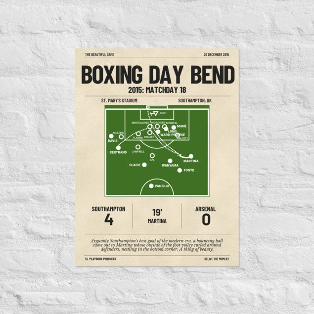 Greatest Southampton Goals Poster: Boxing Day Bend (2015)