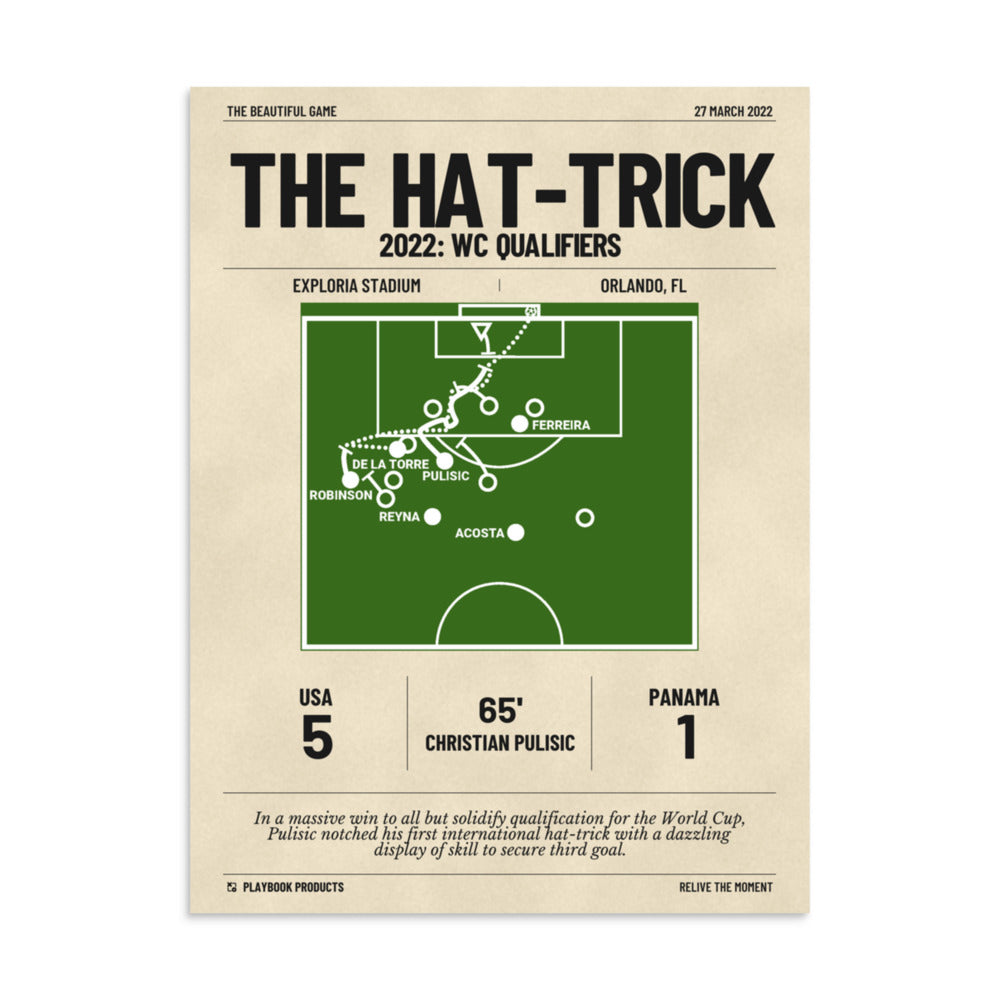 Greatest USMNT Goals Poster: The Hat-trick (2022)