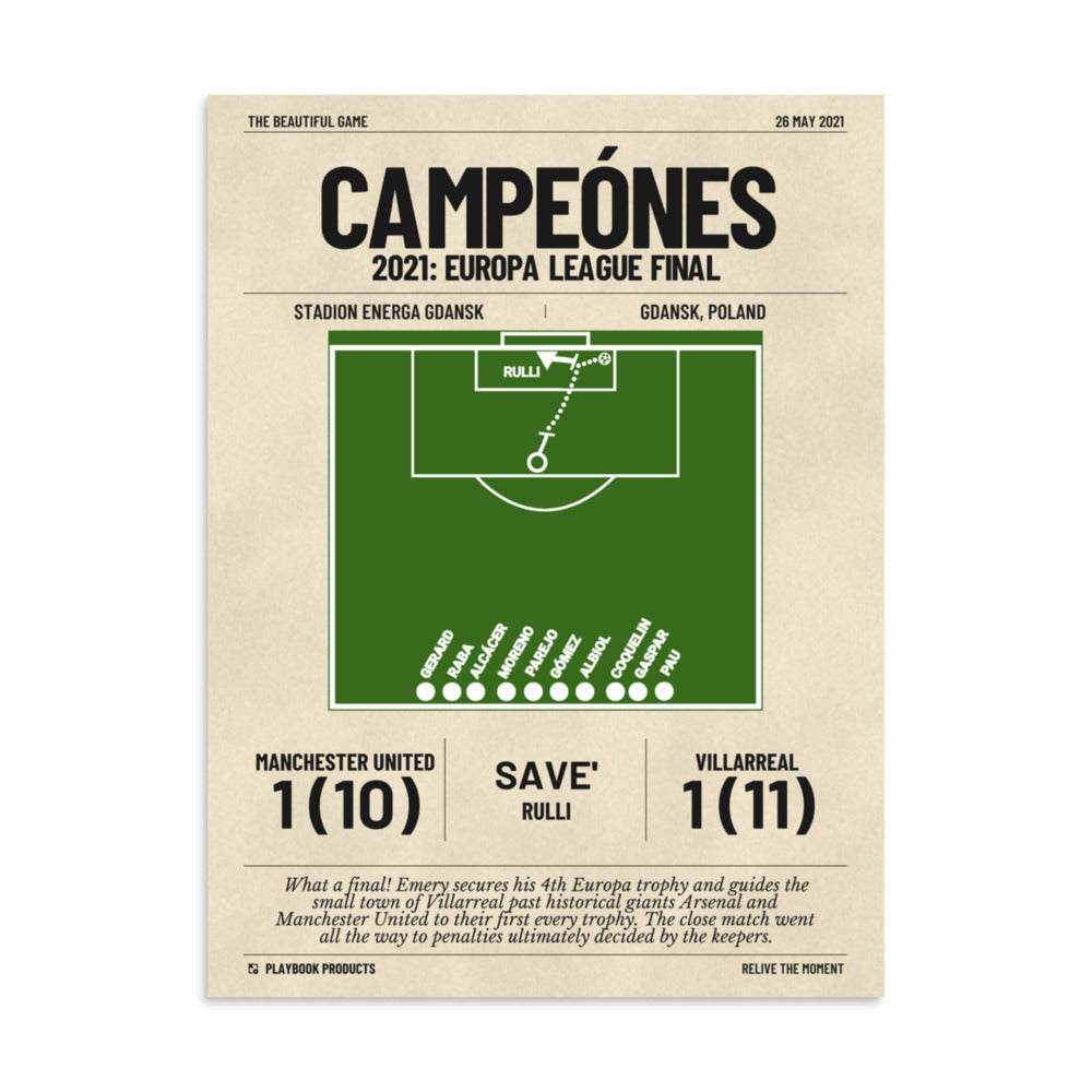 Greatest Villarreal Goals Poster: Campeónes (2021)
