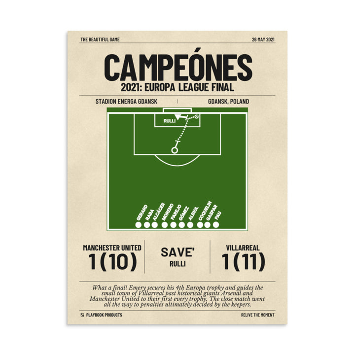 Greatest Villarreal Goals Poster: Campeónes (2021)