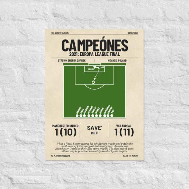 Greatest Villarreal Goals Poster: Campeónes (2021)