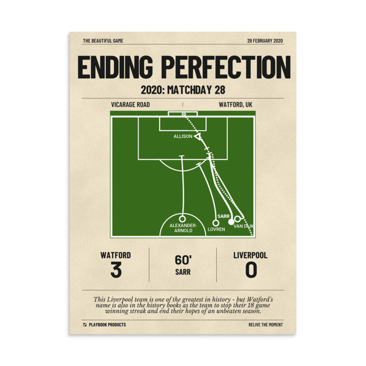 Greatest Watford Goals Poster: Ending Perfection (2020)