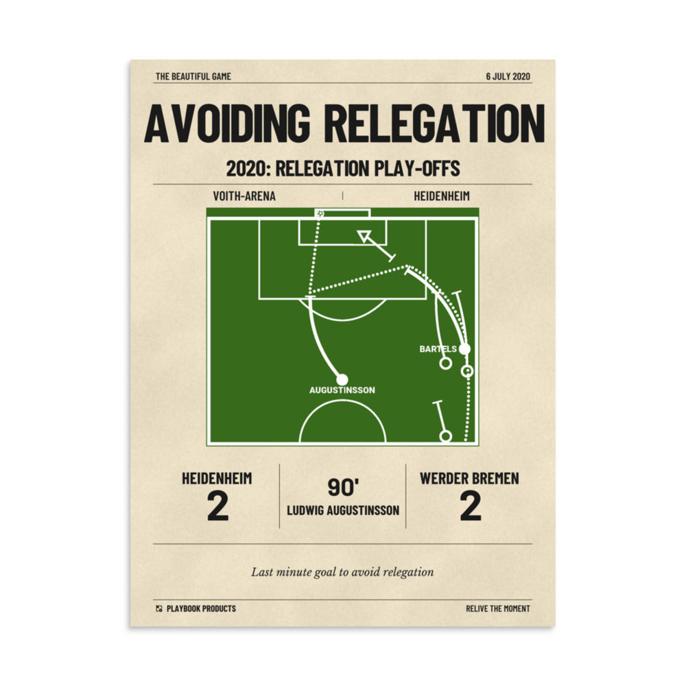 Greatest Werder Bremen Goals Poster: Avoiding Relegation (2020)