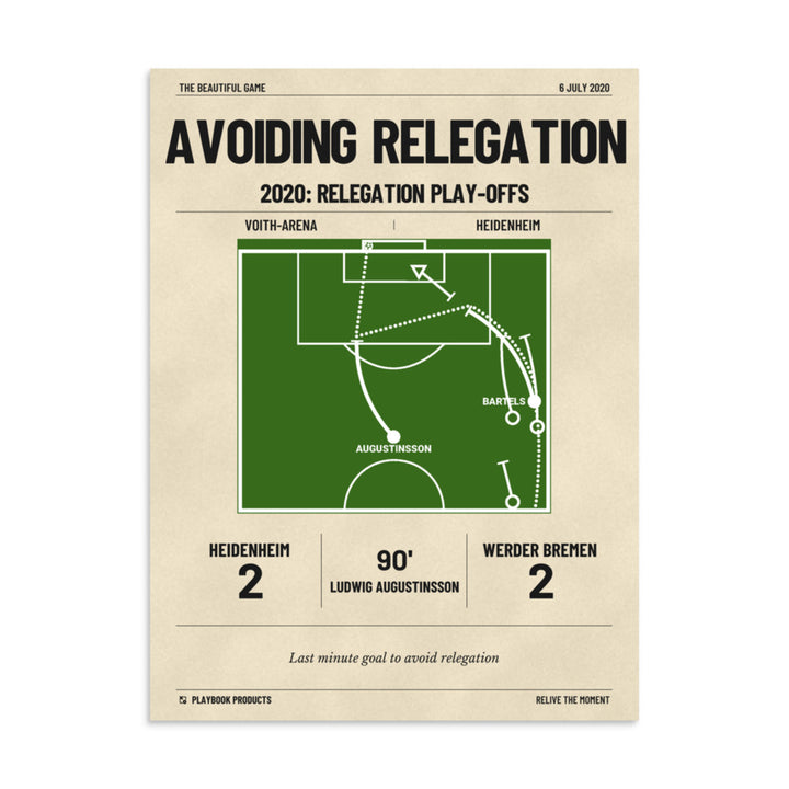 Greatest Werder Bremen Goals Poster: Avoiding Relegation (2020)