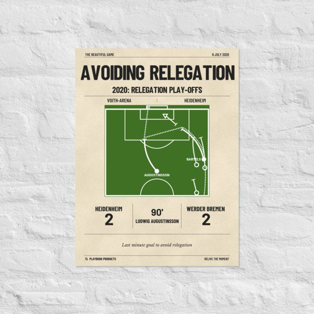 Greatest Werder Bremen Goals Poster: Avoiding Relegation (2020)