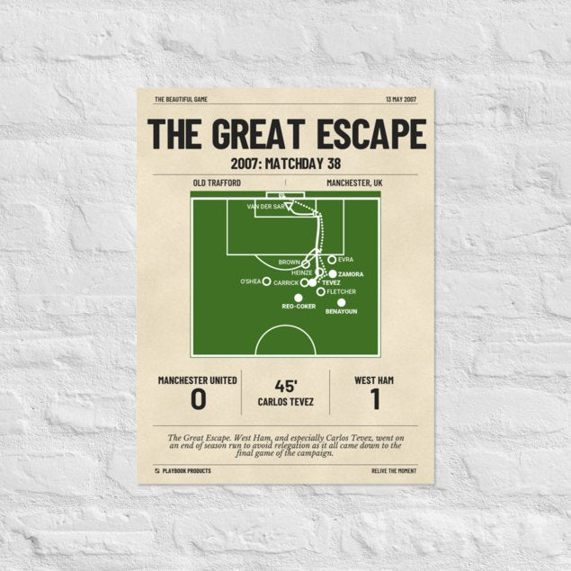 Greatest West Ham United Goals Poster: The Great Escape (2007)