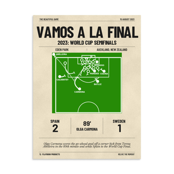 Greatest Spain Goals Poster: Vamos a la Final (2023)