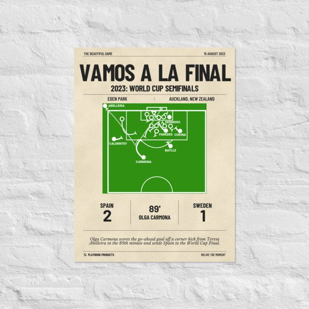 Greatest Spain Goals Poster: Vamos a la Final (2023)