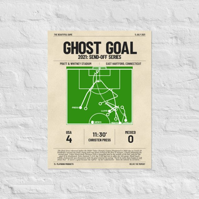 Greatest USWNT Goals Poster: Ghost Goal (2021)