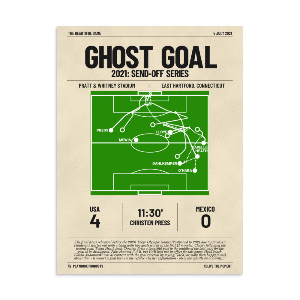 Greatest USWNT Goals Poster: Ghost Goal (2021)