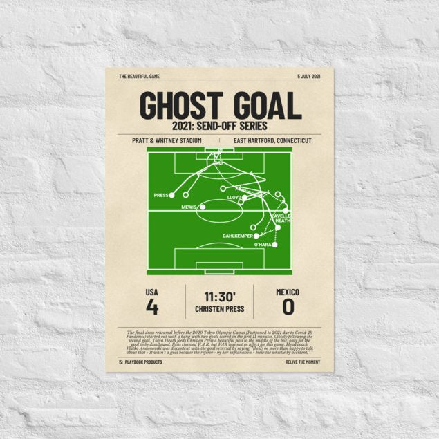 Greatest USWNT Goals Poster: Ghost Goal (2021)