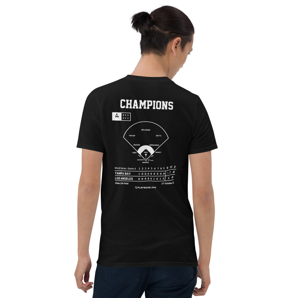 Los Angeles Dodgers Greatest Plays T-shirt: Champions (2020)