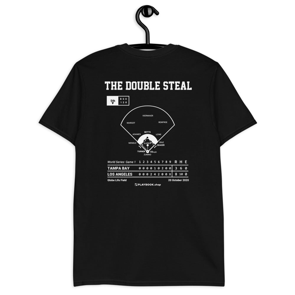 Los Angeles Dodgers Greatest Plays T-shirt: The Double Steal (2020)