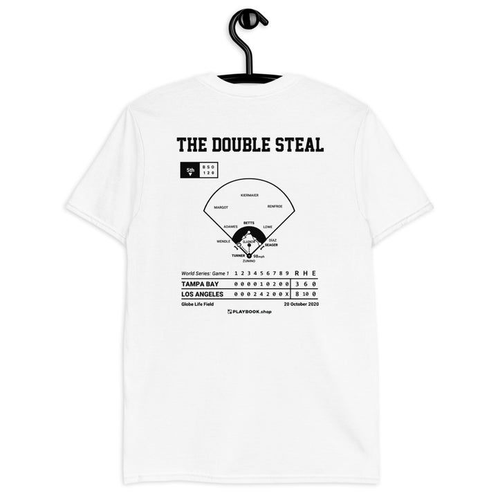 Los Angeles Dodgers Greatest Plays T-shirt: The Double Steal (2020)