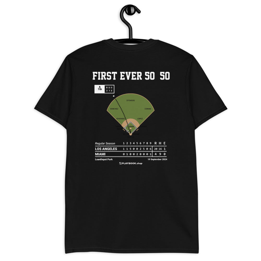 Los Angeles Dodgers Greatest Plays T-shirt: First Ever 50/50 (2024)