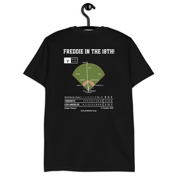Los Angeles Dodgers Greatest Plays T-shirt: Freddie in the 18th! (2025)