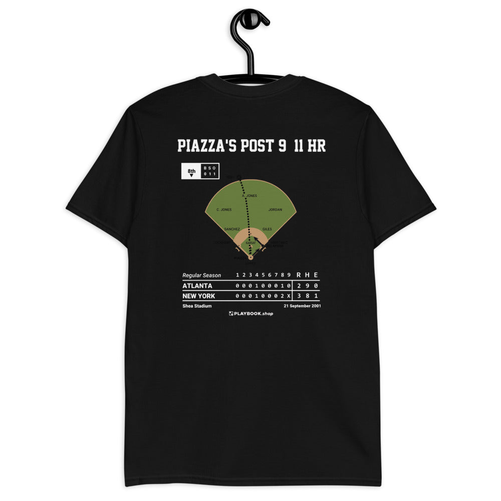 New York Mets Greatest Plays T-shirt: Piazza's Post 9/11 HR (2001)