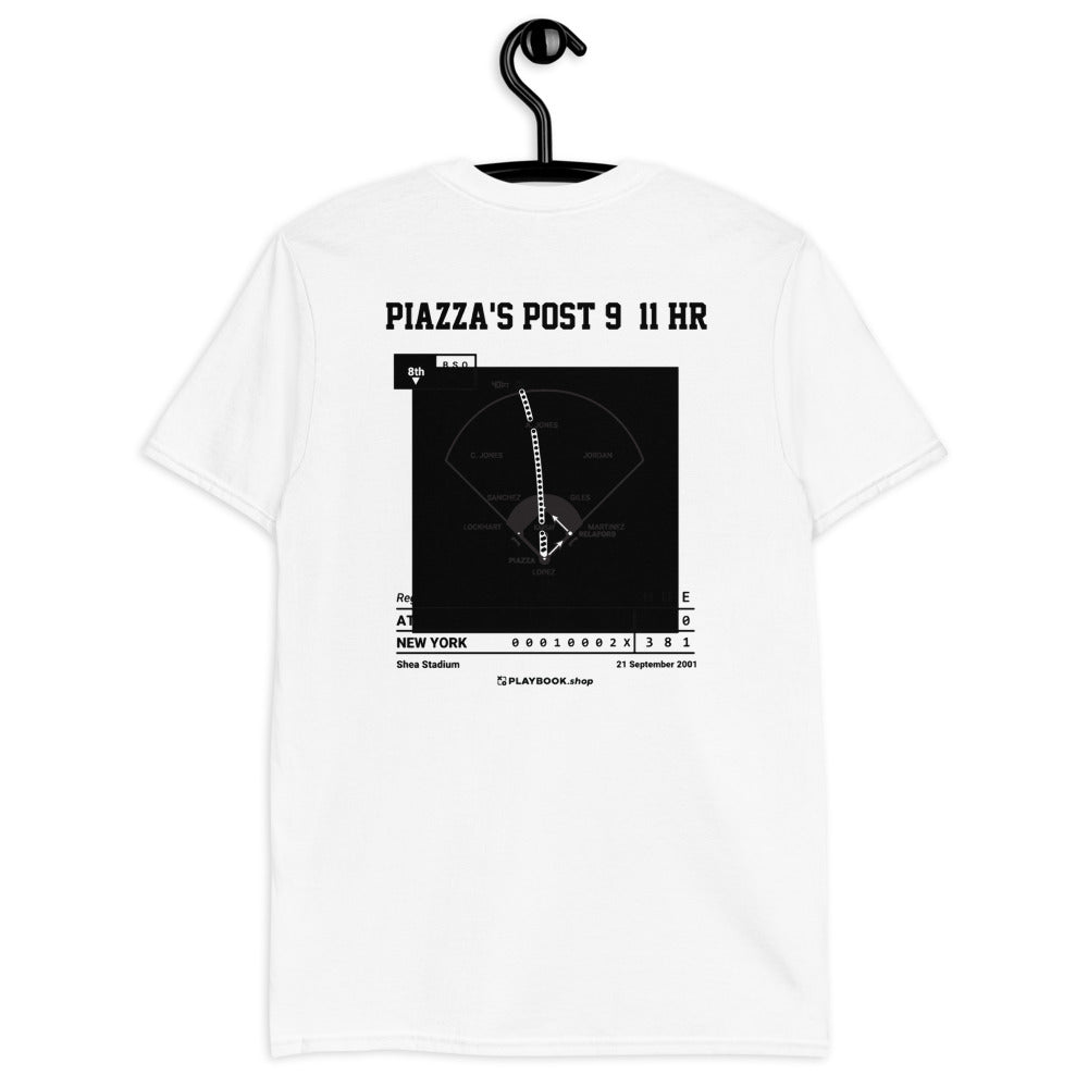 New York Mets Greatest Plays T-shirt: Piazza's Post 9/11 HR (2001)