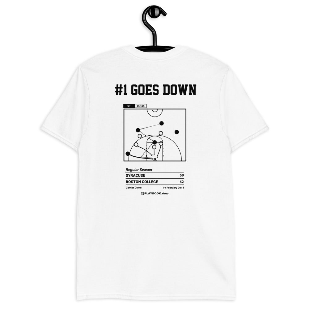 Boston College Basketball Greatest Plays T-shirt: #1 goes down (2014)