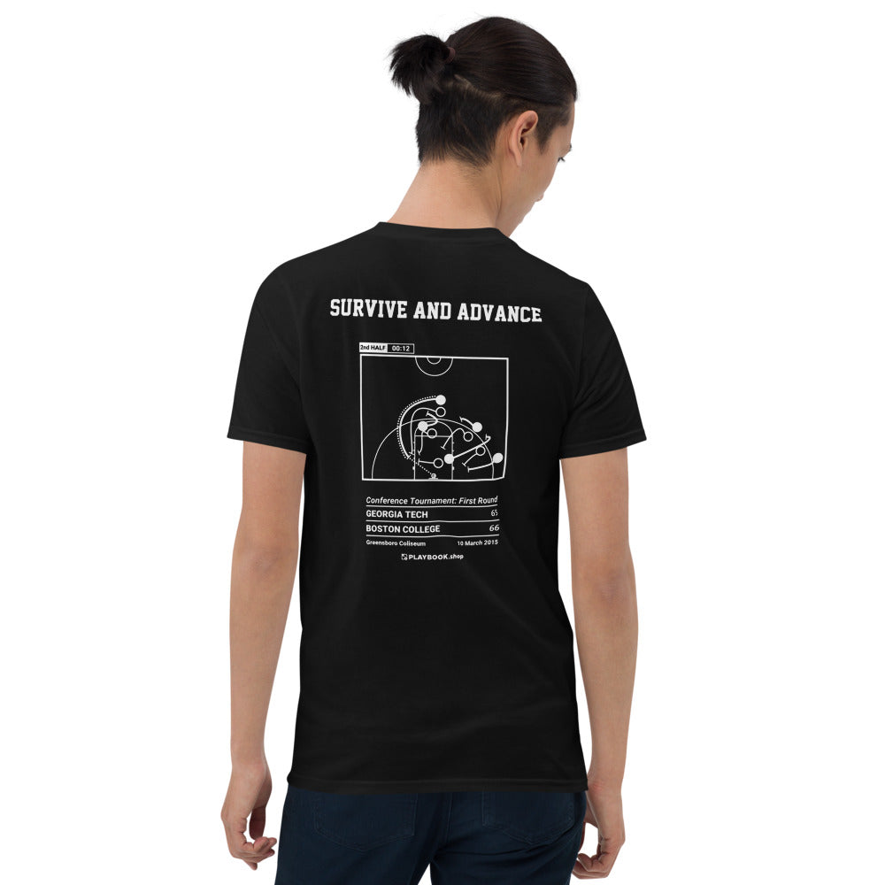 Boston College Basketball Greatest Plays T-shirt: Survive and advance (2015)