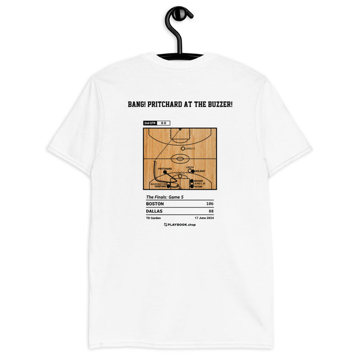 Boston Celtics Greatest Plays T-shirt: BANG! Pritchard at the buzzer! (2024)