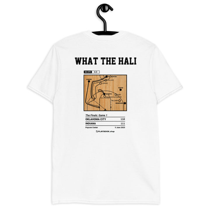 Indiana Pacers Greatest Plays T-shirt: WHAT THE HALI (2025)