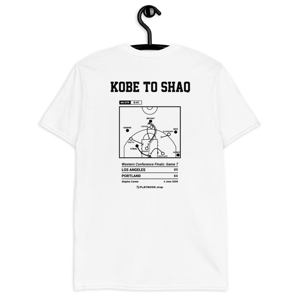 Los Angeles Lakers Greatest Plays T-shirt: Kobe to Shaq (2000)