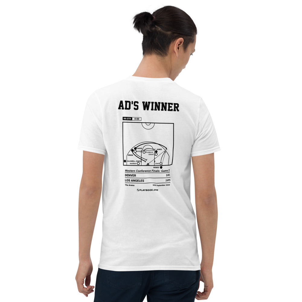 Los Angeles Lakers Greatest Plays T-shirt: AD's Winner (2020)