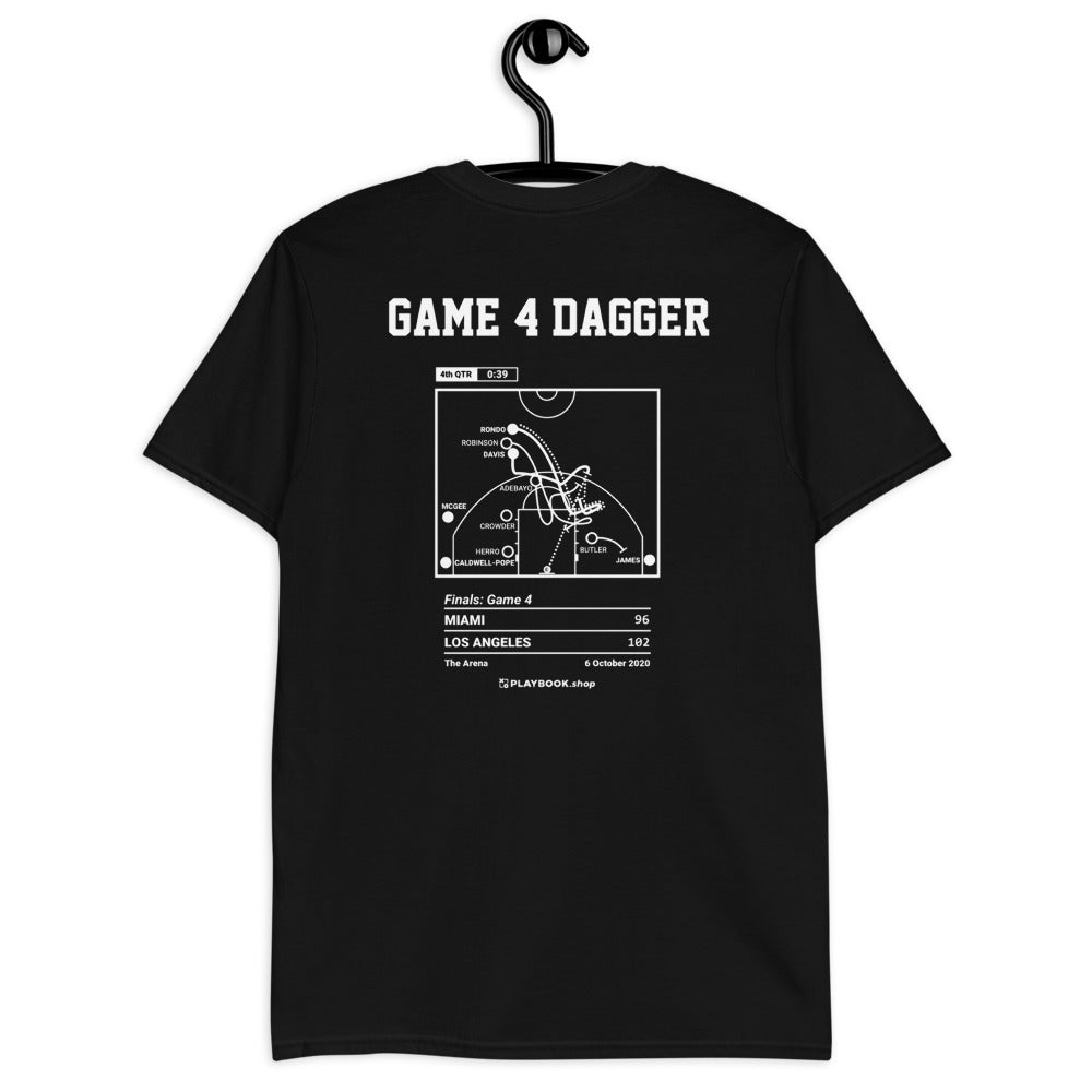 Los Angeles Lakers Greatest Plays T-shirt: Game 4 Dagger (2020)