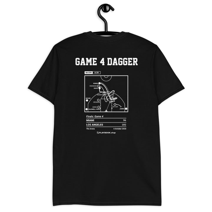 Los Angeles Lakers Greatest Plays T-shirt: Game 4 Dagger (2020)