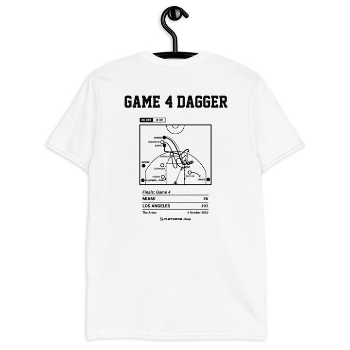 Los Angeles Lakers Greatest Plays T-shirt: Game 4 Dagger (2020)