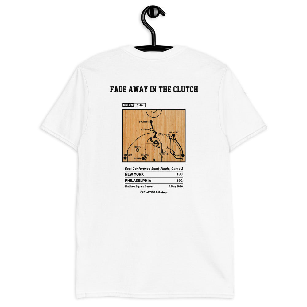 New York Knicks Greatest Plays T-shirt: Fade Away In The Clutch (2026)