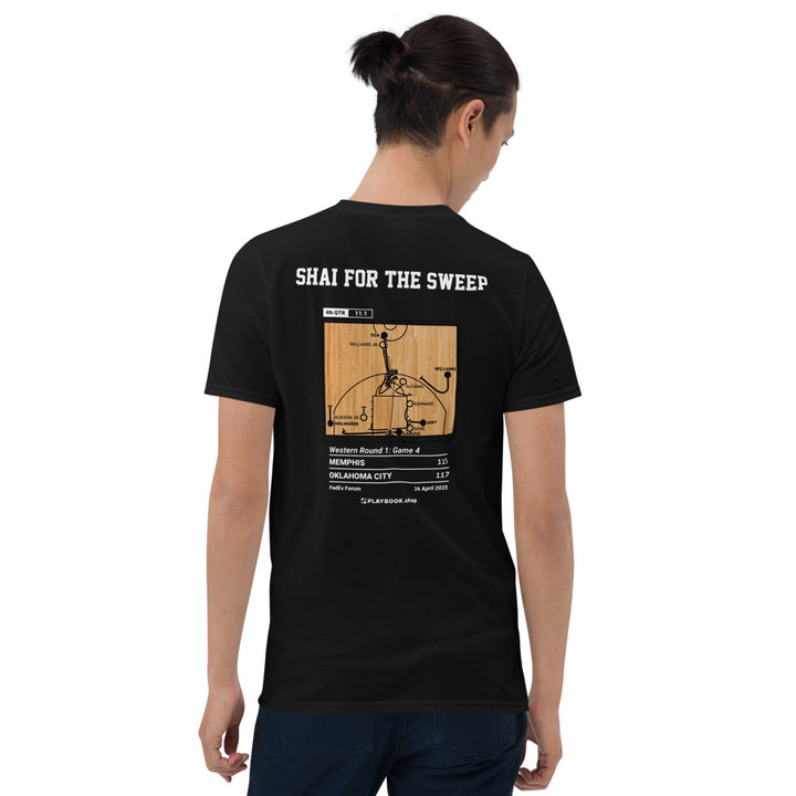 Oklahoma City Thunder Greatest Plays T-shirt: Shai for the Sweep (2025)